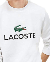 Lacoste - Men's Long Sleeve Graphic Croc Brushed Fleece Jersey Sweatshirt