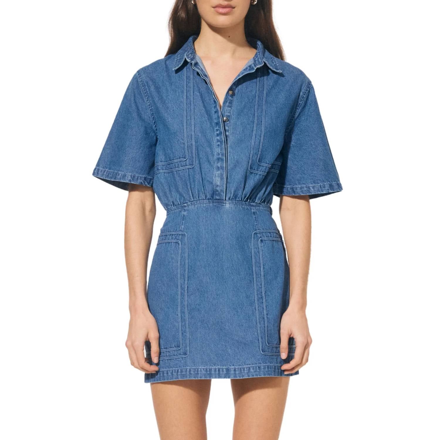 Mon Renn - Indigo Denim Mini Dress