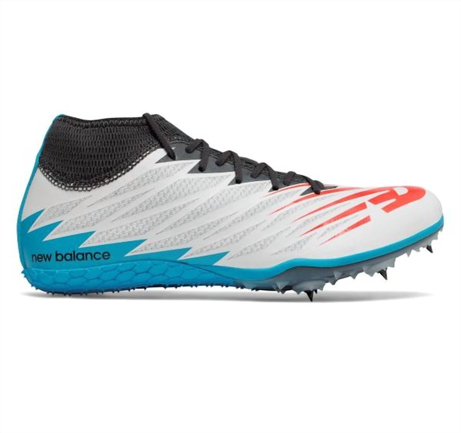 New Balance Men's Sd100 V2 Spike Shoes in white blue - men's shoe