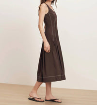 Veronica Beard - Jolie Cotton Poplin Midi Dress