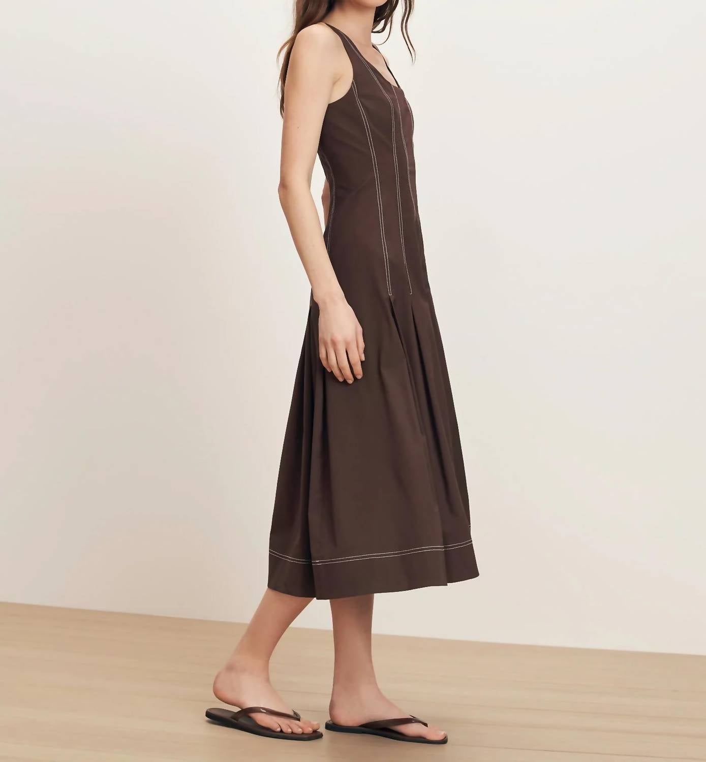 Veronica Beard - Jolie Cotton Poplin Midi Dress