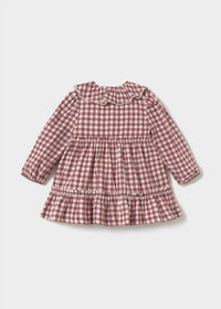 Mayoral - Girl's Gingham Long Sleeve Dress