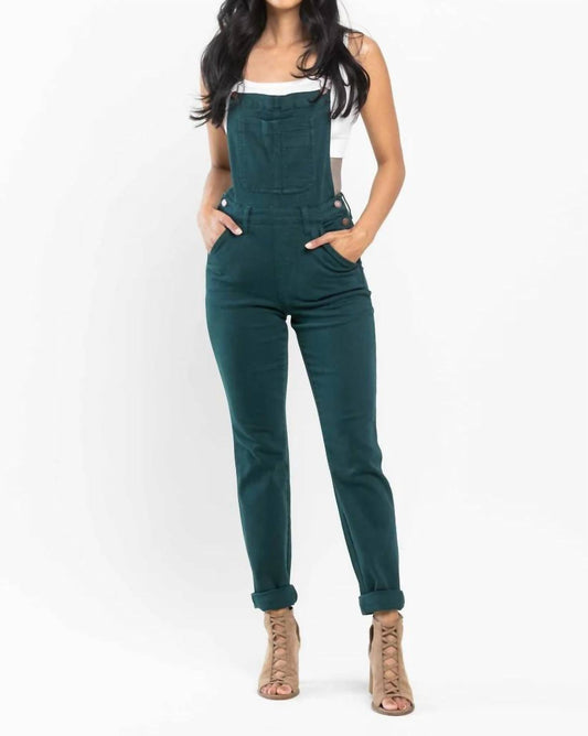 Judy Blue - Double Cuff Boyfriend Overall Jumpsuit