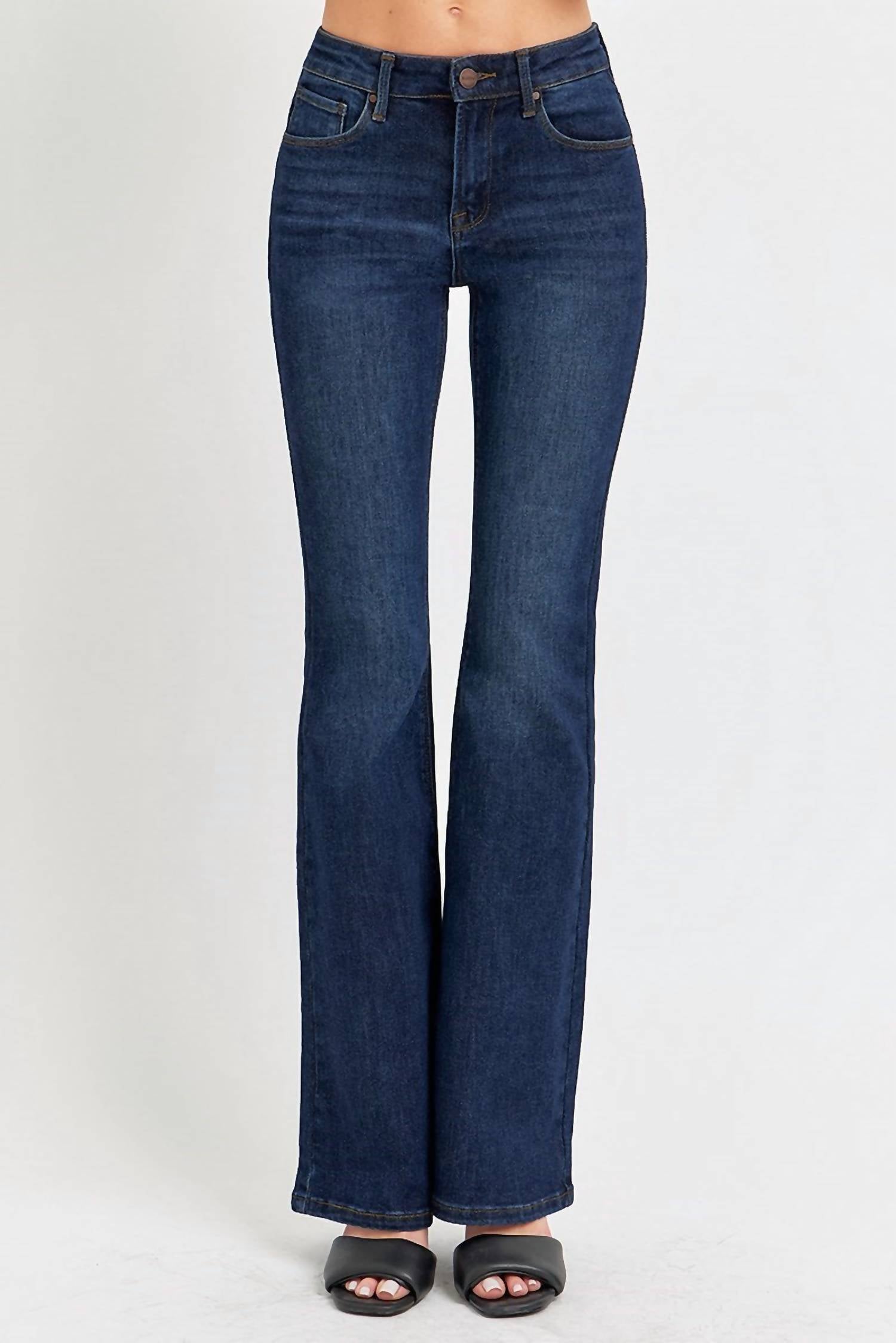 Risen - High-rise Flare Basic Jeans
