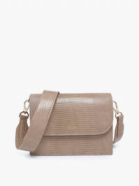 Jen & Co. - Women's Tokyo Crocodile Embossed Crossbody
