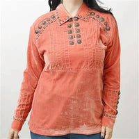 American Darling - Long Sleeve Concho Tunic