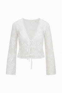 Loveshackfancy - Stacellea Sheer Lace Top