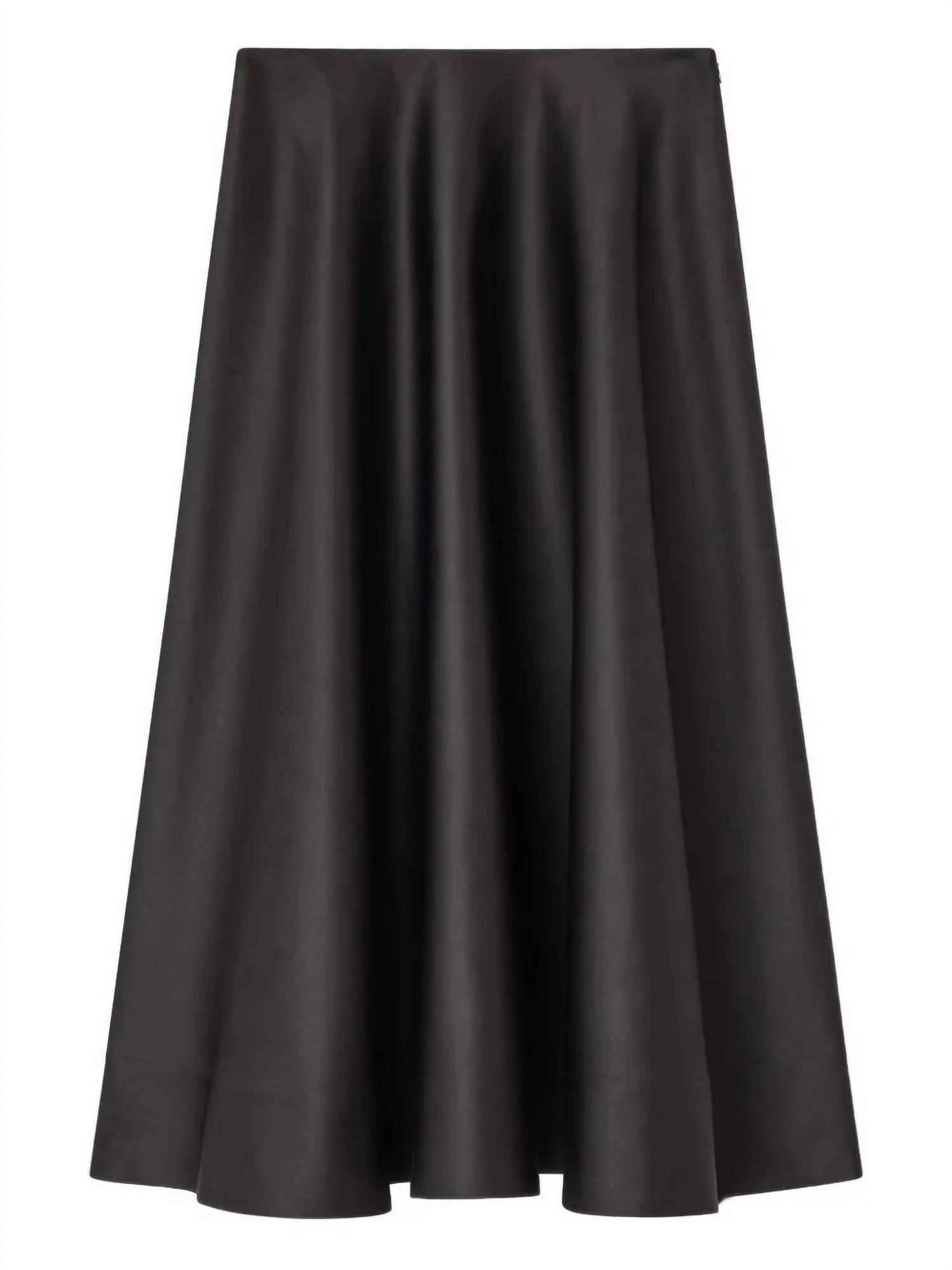 Ganni - Duchesse Satin Long Circle Skirt