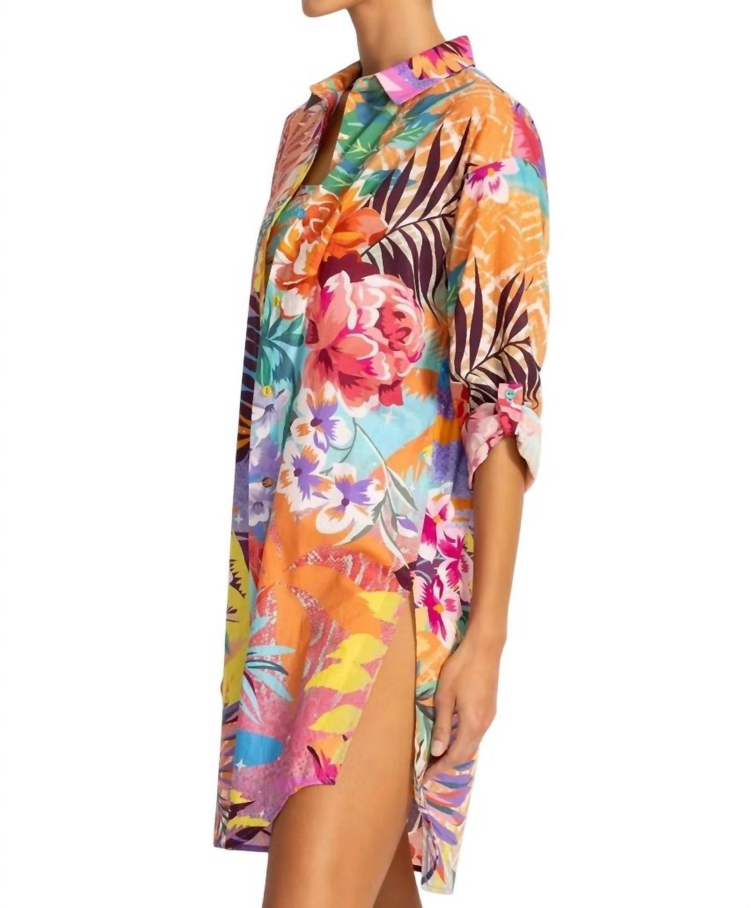 Johnny Was - Button Down Shirt Dress