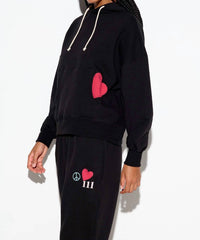 SPIRITUAL GANGSTER Power Of Love Bowie Sweatpants in black - women's pants - view 6