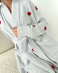 Splendid - Women's Pomona Fuzzy Hearts Robe