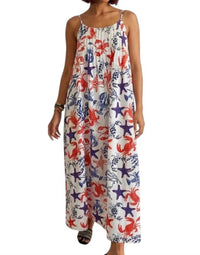 Thml - Thin Strap Patterned Summer Dress