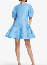 Leo Lin - Simona Appliqué Mini Dress