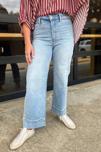 Risen - Lauren Mid Rise Cuff Jeans
