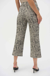 Joseph Ribkoff - Geometric Scribbles Pull On Culotte Pants