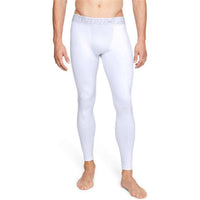 UNDER ARMOUR Men's Cold Gear Leggings - Plus in white - men's pants