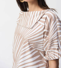 Joseph Ribkoff - Tropical Print Puff Sleeve Top