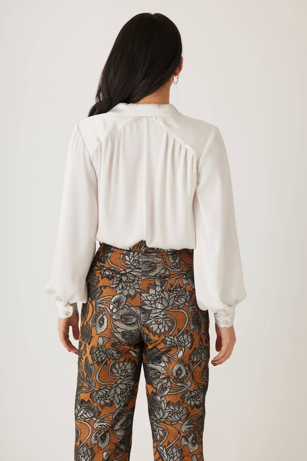 Rose Velvet - Rose Japanese Charmeuse Blouse