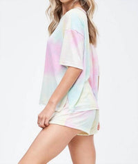 Phil Love - Pastel Tie Dye Shorts Set