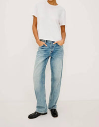 Rails Cotton Cashmere T-Shirt in white - women's t-shirt - view 4