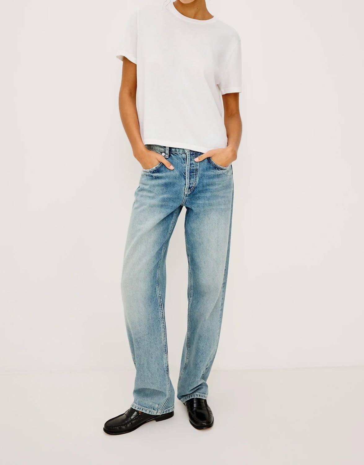 Rails Cotton Cashmere T-Shirt in white - women's t-shirt - view 4