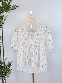 Zoe And Claire - Women's Poet’s Promise Short Sleeve Blouse