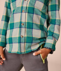 Tea Collection - Flannel Button Up Shirt