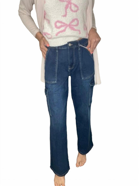 Ymi - Straight Leg Cargo Jeans