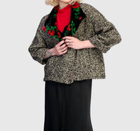 ALEMBIKA La Vie Boucle Jacket in roses - women's jacket - alternate view