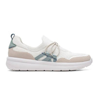 Clarks Women's Ezera Run Loafer in white combi - women's flats - detail view