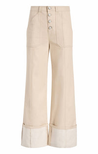 Cinq A Sept - Cuffed Benji Wide Leg Pants