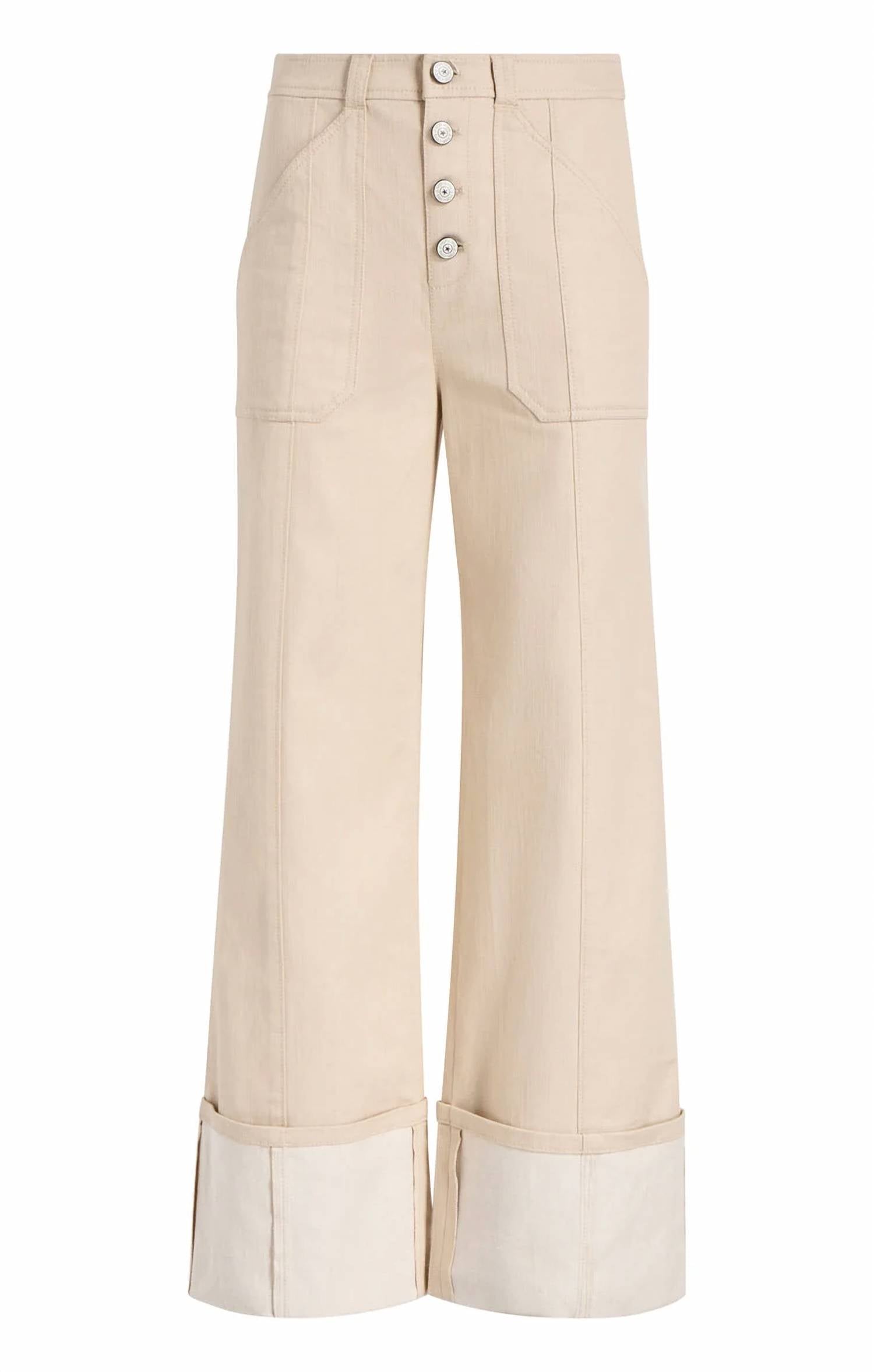 Cinq A Sept - Cuffed Benji Wide Leg Pants