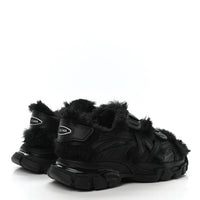 Balenciaga - Women's Faux Fur Rubber Mesh Track Sandals