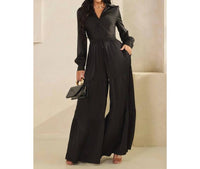 The Sang - Midnight Luxe Wide-Leg Jumpsuit