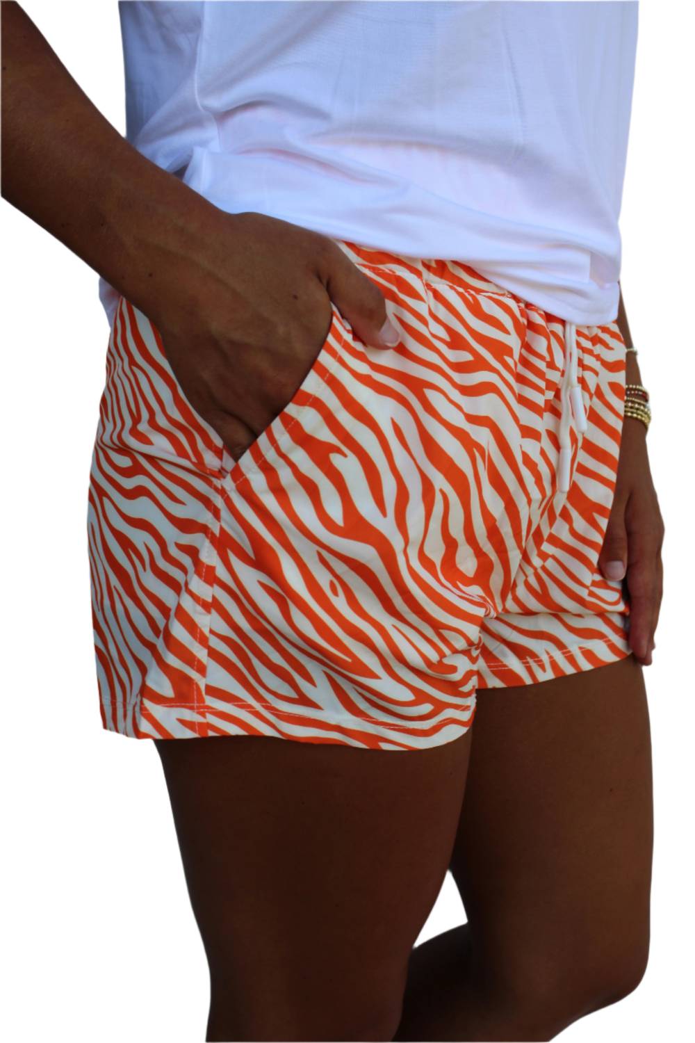 Meripex Apparel - Crazy For Tigers High Waistband Gameday Shorts