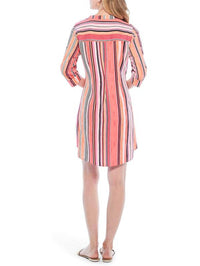 Nic + Zoe - Sunset Stripe Shirt Dress