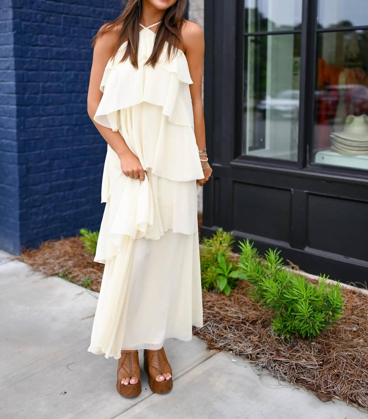 Lucy Paris - Emery Ruffle Maxi Dress