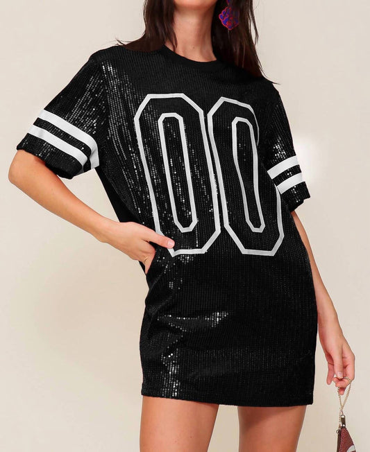 42Pops - Sequin Game Day Oversized Top