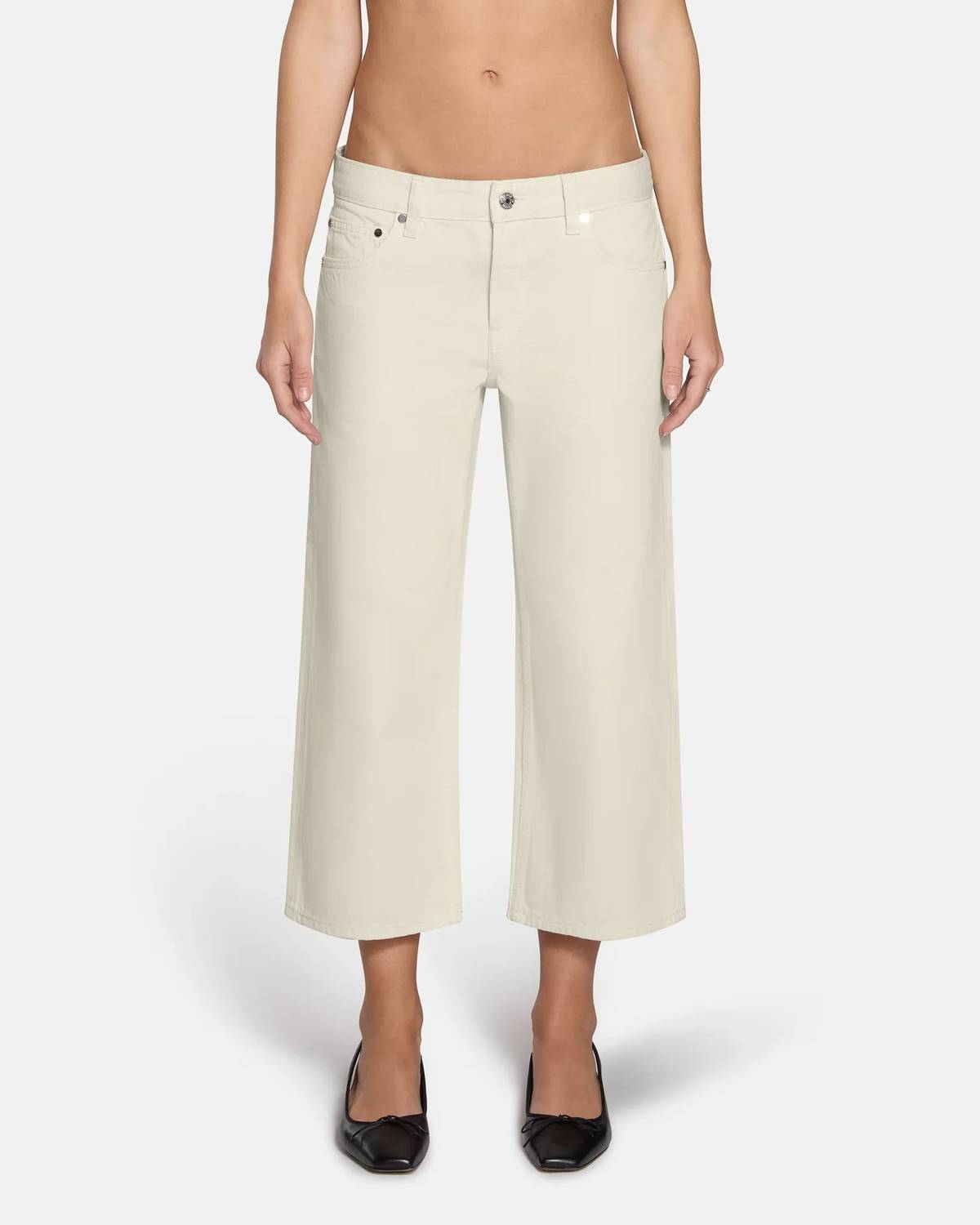 Eb Denim - Low Rise Baggy Capri Jeans