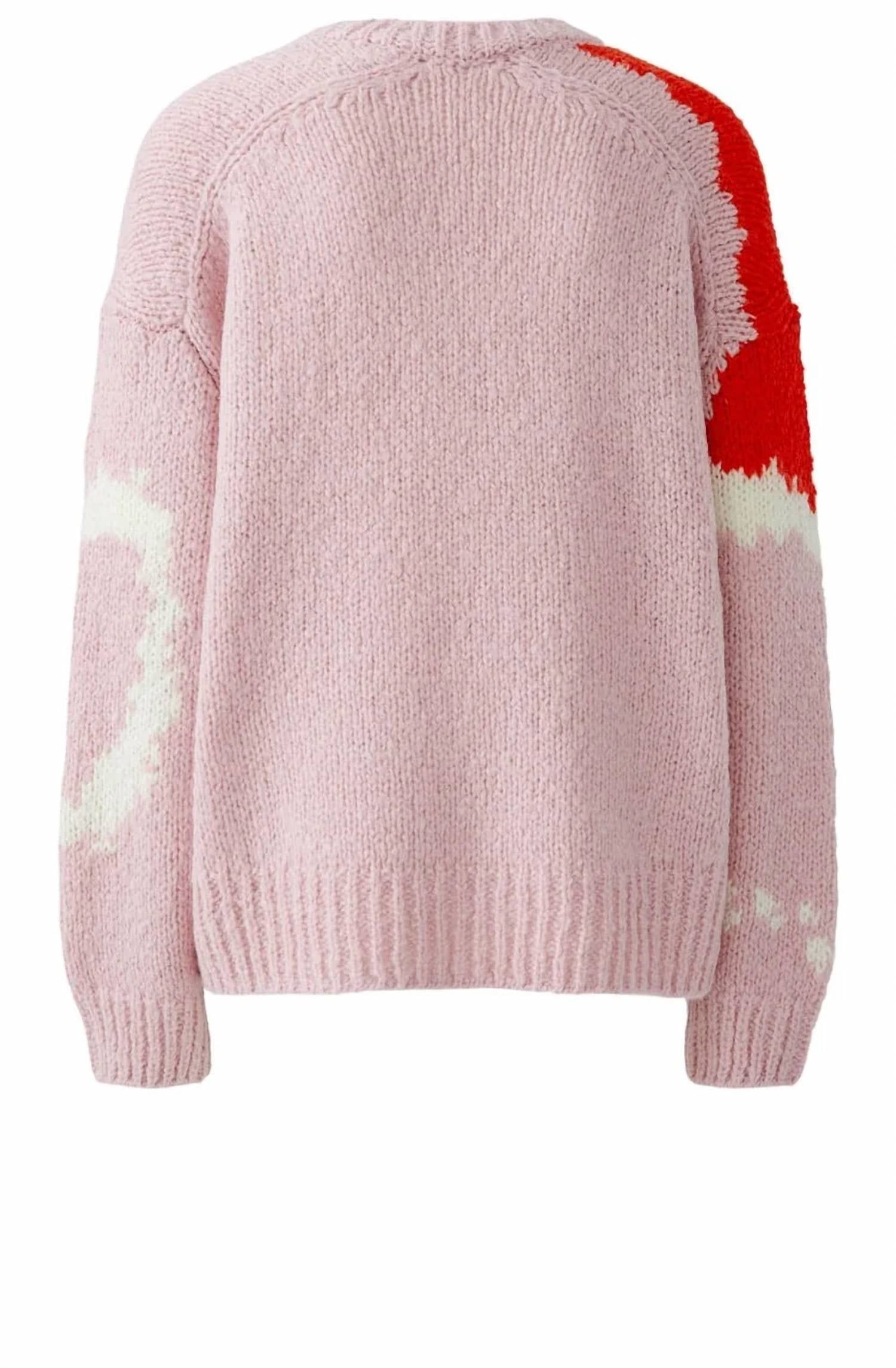 Oui - Rose Red Heart Angel Yarn Sweater