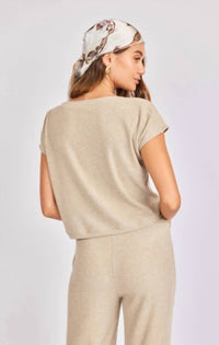Sage The Label - Short Sleeve Relax Knit Top