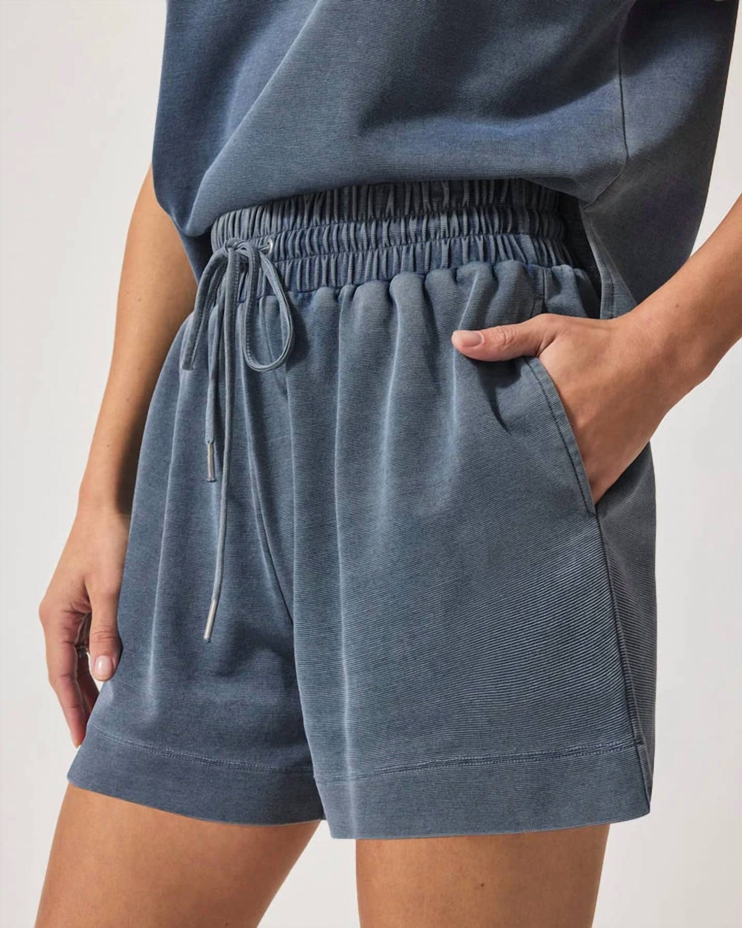 Splendid - High Rise Drawstring Shorts