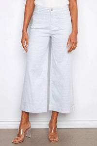 Charlie B - Women's Striped Cropped Flare Pants