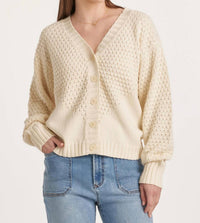 Another Love - Arlen Puff Sleeve V Neck Cardigan
