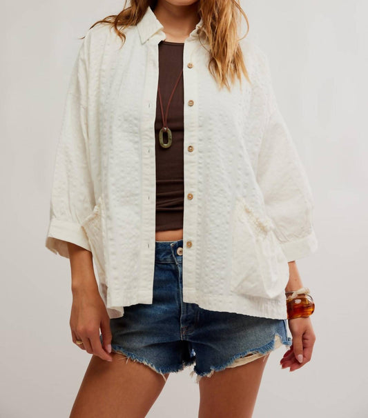 Free People - Just Like Me Seersucker Shirt