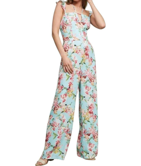 Adelyn Rae - Floral Flutter Jumpsuit