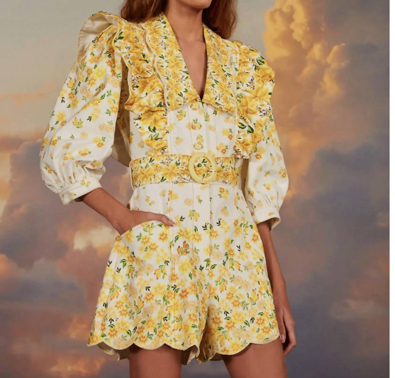 Farm Rio - AZALEIA SHORT ROMPER