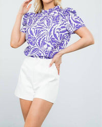Thml - Chandler Poplin Print Top