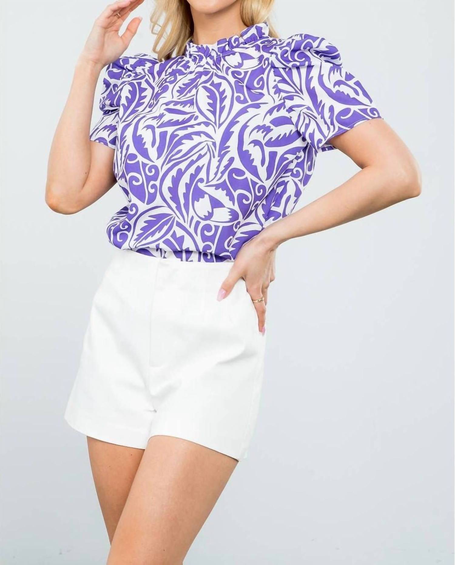 Thml - Chandler Poplin Print Top