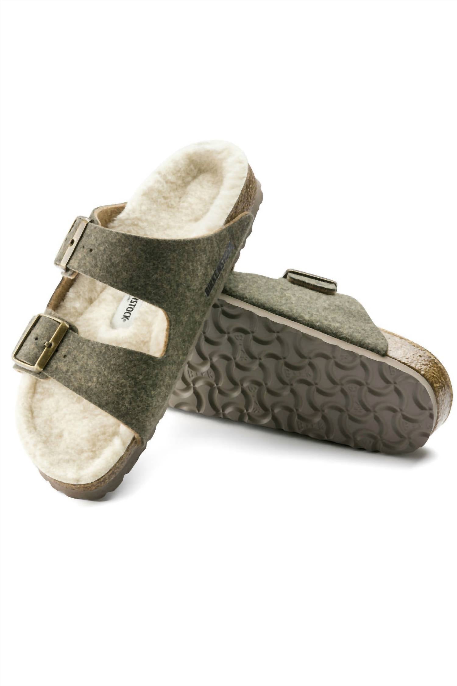 Birkenstock - Unisex Arizona Rivet Wool Felt Narrow Sandals
